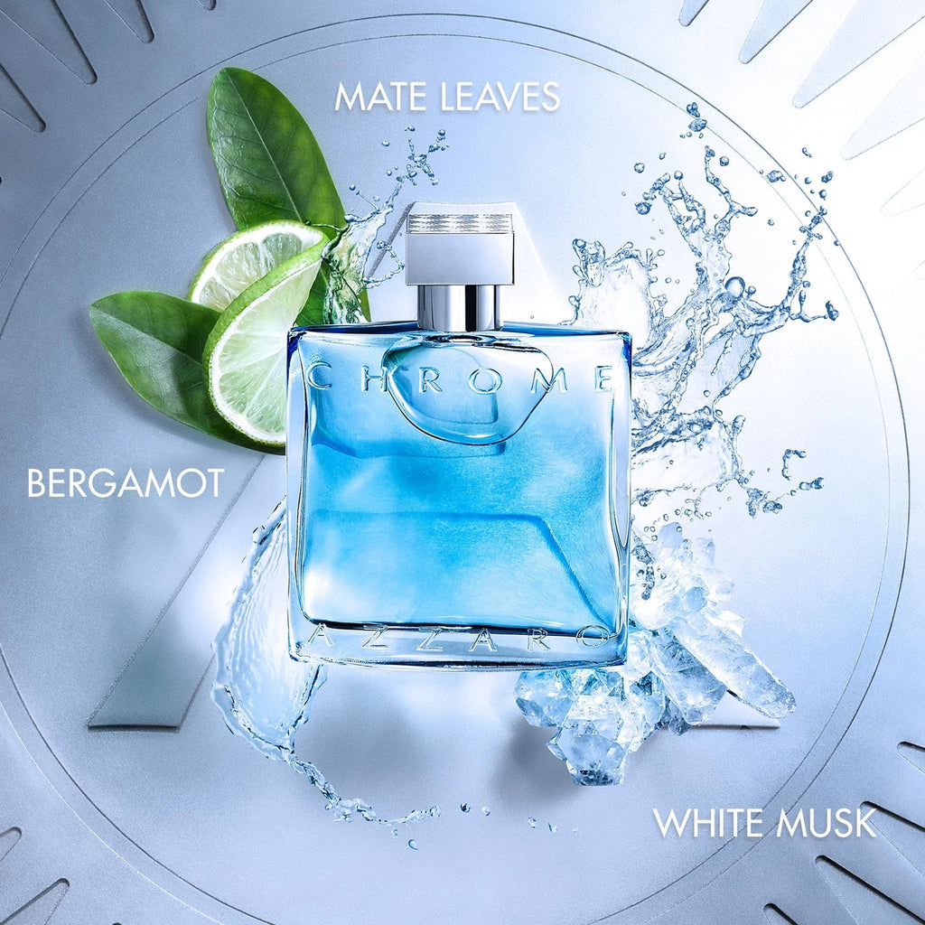 Azzaro Chrome Eau de Toilette Spray for Men – 3.3 oz / 100ml